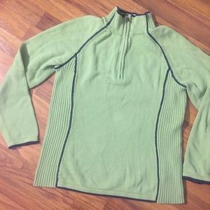 Vintage Y2K Tiny Roll Neck Sweater Liz Claiborne Ski Chalet Mock Neck Sweater